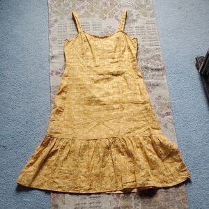 Cynthia Rowley Yellow Floral Midi Dress